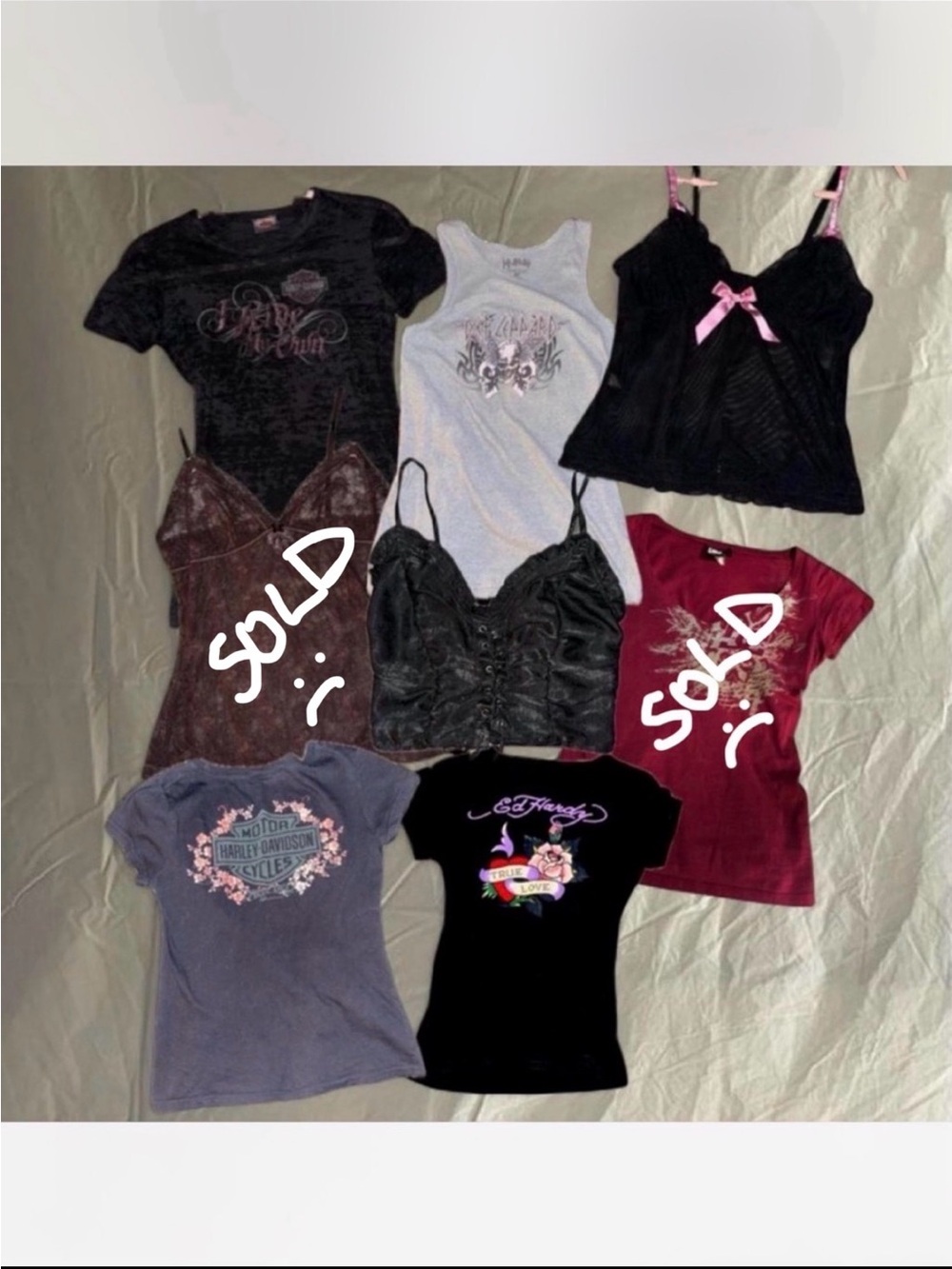 bundle of y2k tops size xs🪦⚰️
